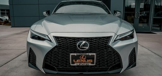Front view of a modern Lexus – highlighting top pre-owned Lexus models that offer luxury and value